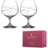 Spiral Brandy Glasses Adorned with Swarovski® Crystals – S/2