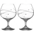 Spiral Brandy Glasses Adorned with Swarovski® Crystals – S/2